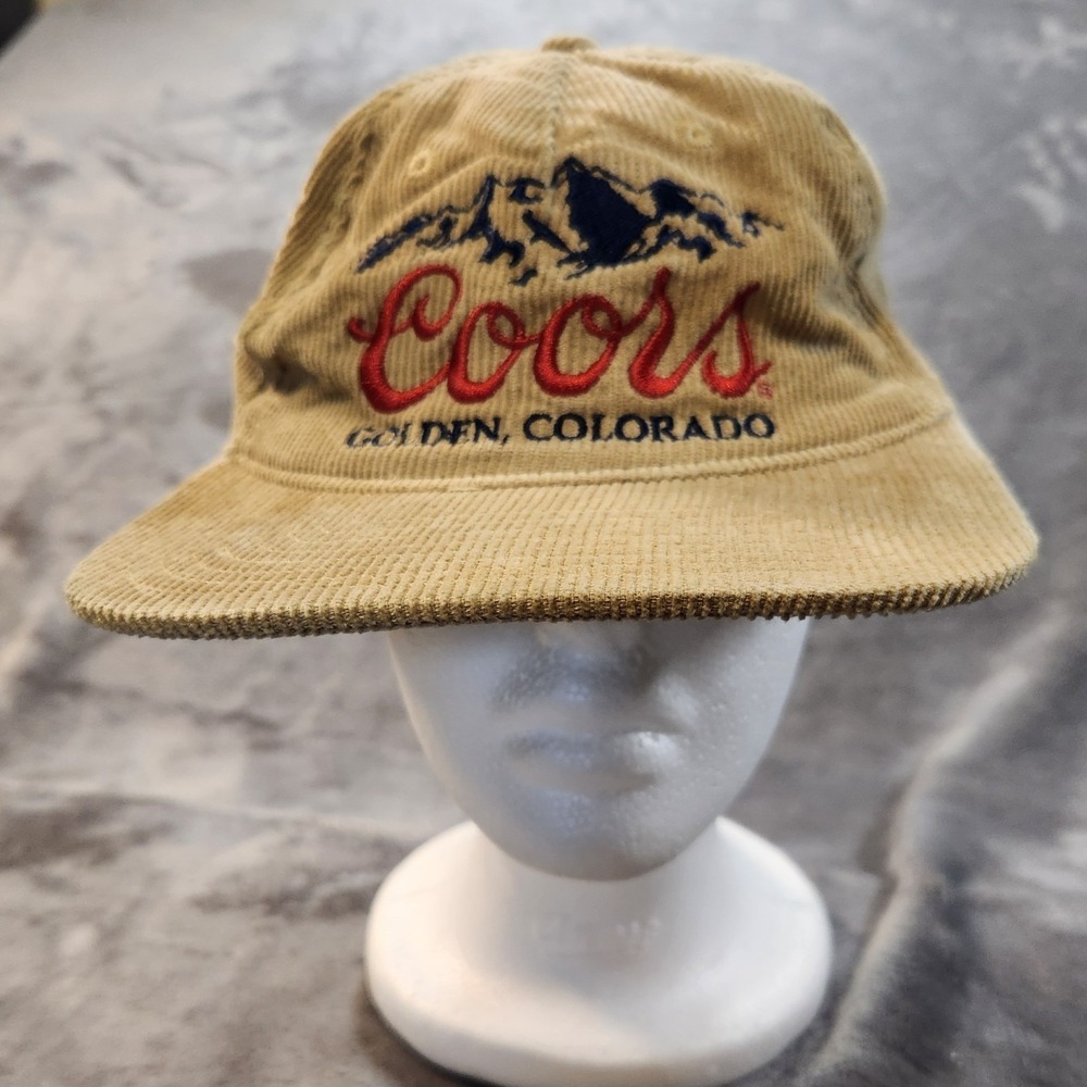 Coors Hat Mens Brown Banquet Golden Colorado Corduroy Snapback Mad Engine